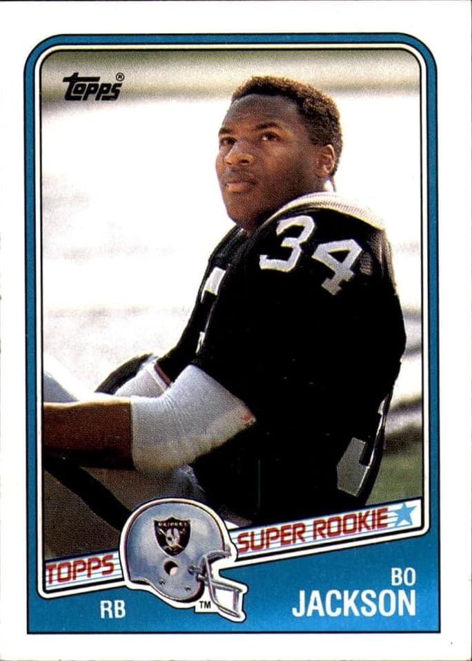 1987 Topps Bo Jackson Super Rookie card